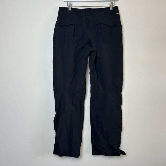 REI Pants Women's 8 Black Nylon UPF 50 Hiking Outdoor Gorpcore Ankle Zip Fishing - Picture 6 of 13